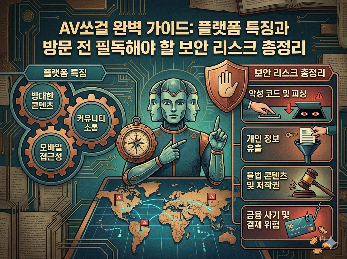 AV쏘걸 | 완벽 가이드: 플랫폼 특징과 필수 보안 리스크 총정리